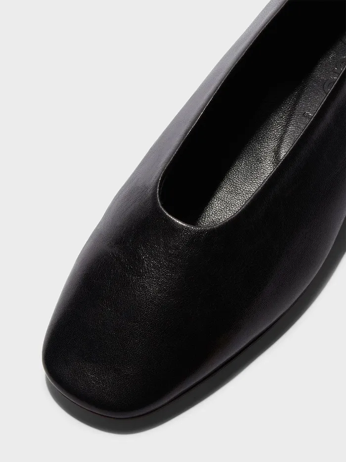 Women Aeyde KIRSTEN Black Ballet Flat Aeyde Flats