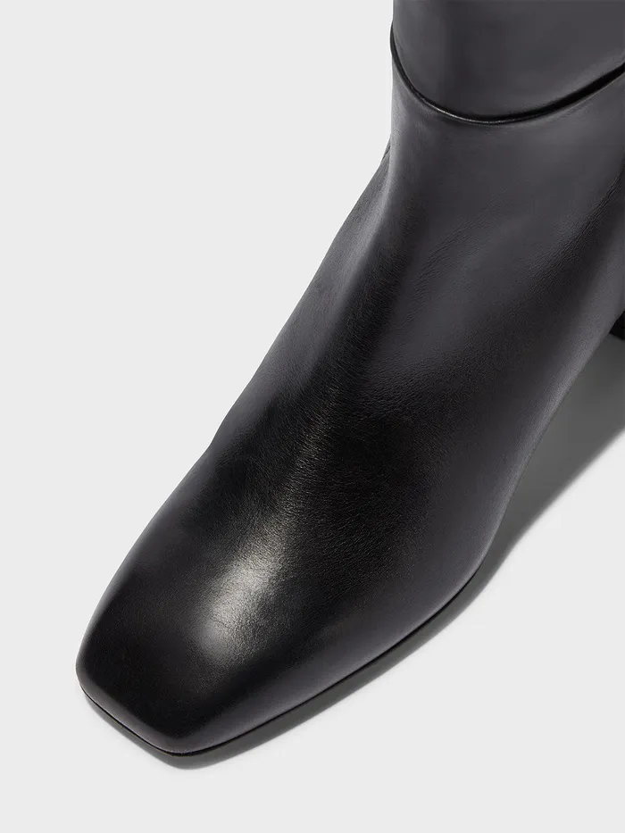 Women Aeyde LAURA Black KneeHigh Boot Aeyde KneeHigh Boots