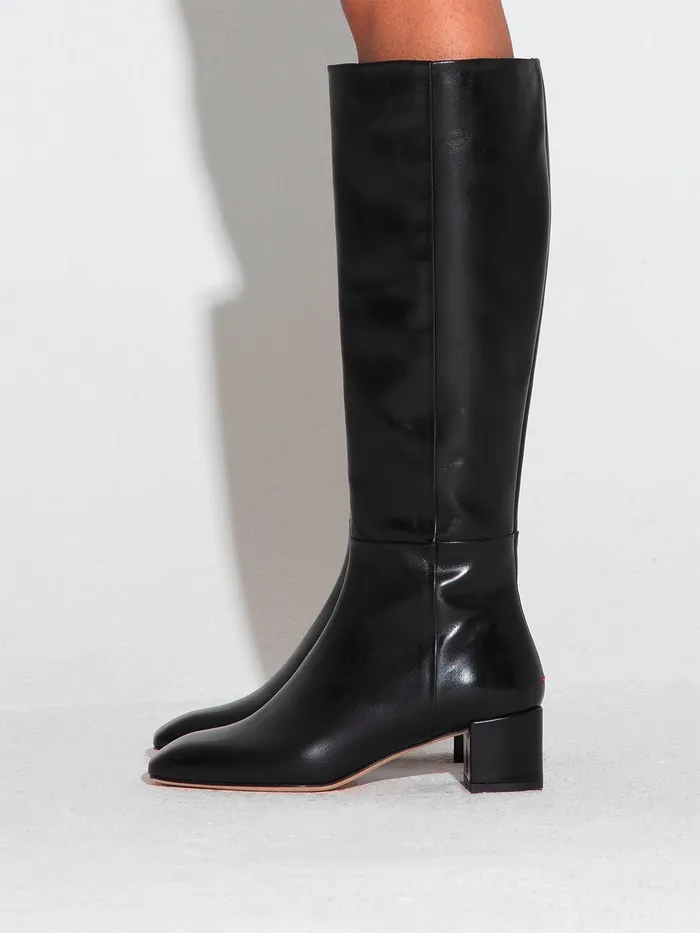 Women Aeyde LAURA Black KneeHigh Boot Aeyde KneeHigh Boots