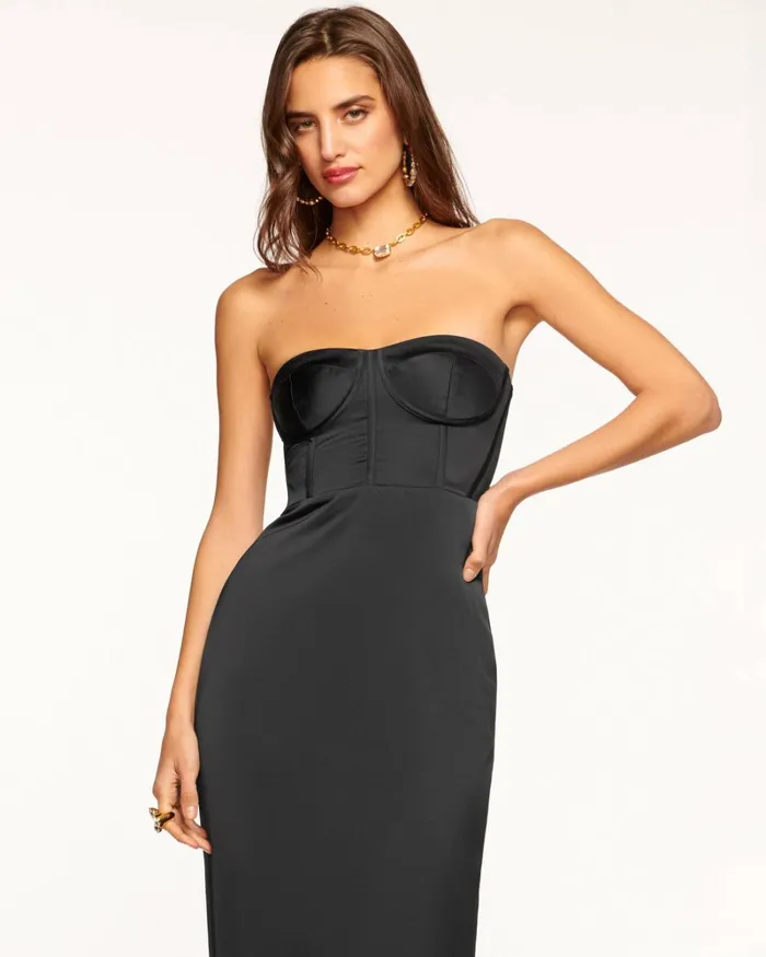 Women Alianna Strapless Midi Dress Soiree Red Ramy Brook Dresses Women Alianna Strapless Midi Dress Soiree Red Ramy Brook Dresses