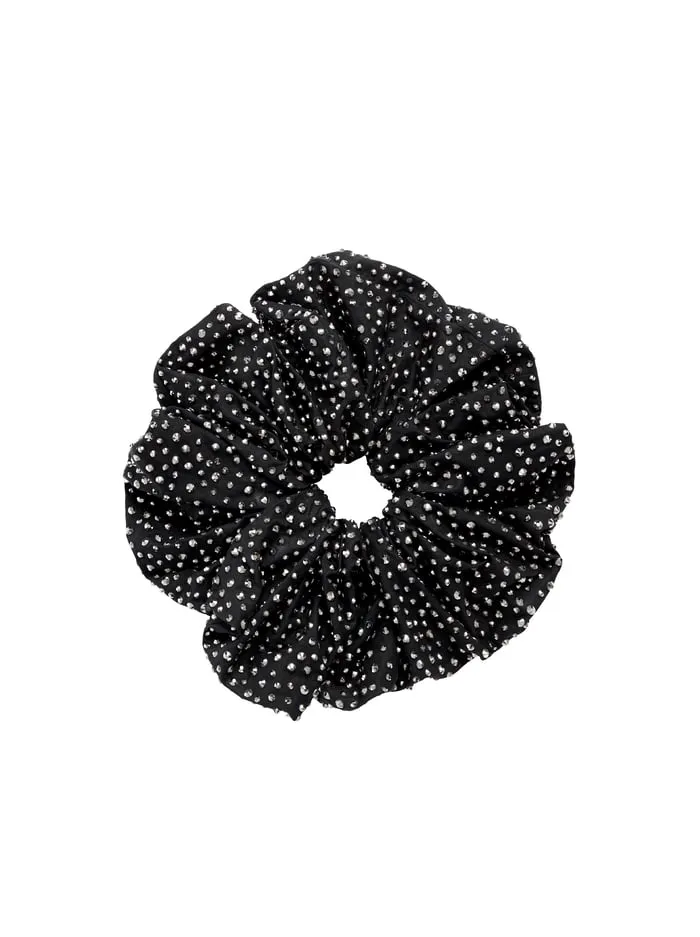 Women Alice Olivia Cher Large Scrunchie Blackcrystal