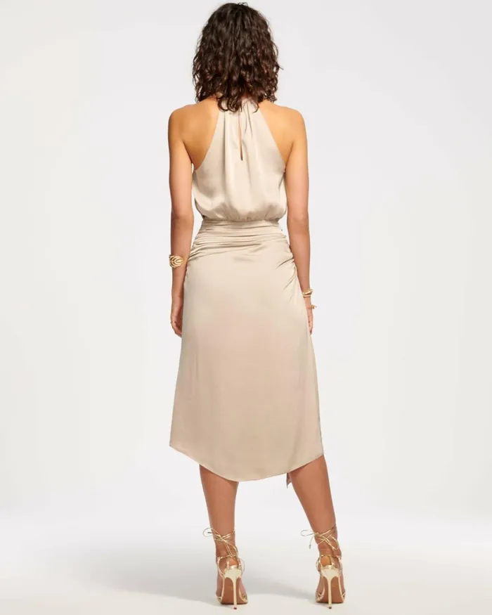 Women Amanda Ruched Midi Dress Black Ramy Brook Dresses Women Amanda Ruched Midi Dress Black Ramy Brook Dresses