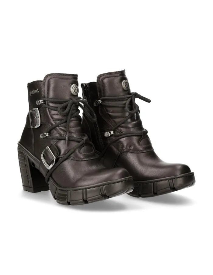 Women Ankle Boot Black MTrcasco004S2 New Rock Booties