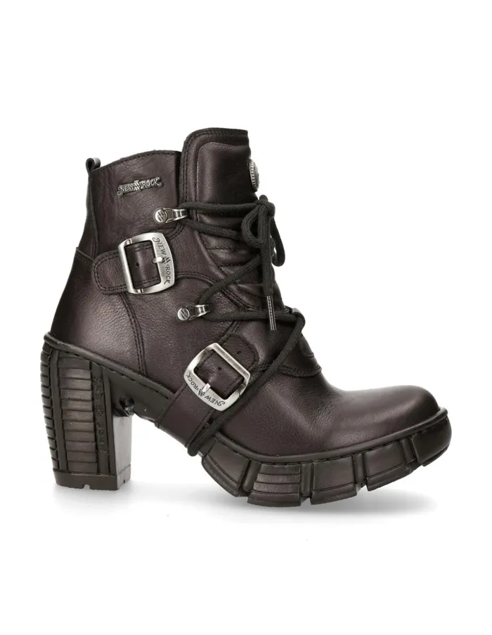 Women Ankle Boot Black MTrcasco004S2 New Rock Booties Women Ankle Boot Black MTrcasco004S2 New Rock Booties