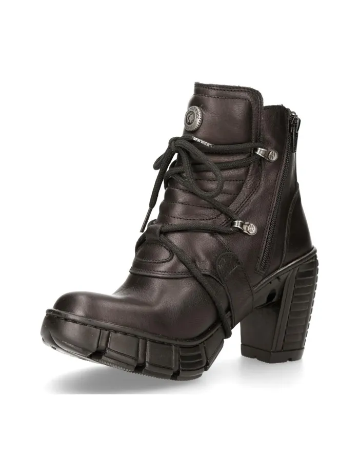 Women Ankle Boot Black MTrcasco004S2 New Rock Booties Women Ankle Boot Black MTrcasco004S2 New Rock Booties