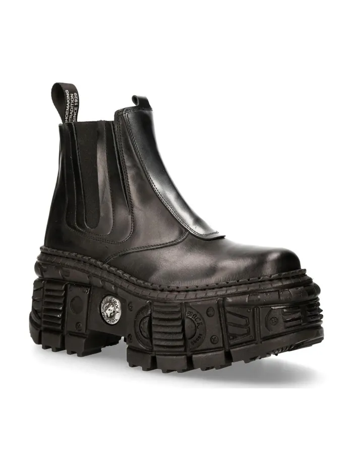 Women Ankle Boot Black Tank MWall049C2 New Rock Platform Women Ankle Boot Black Tank MWall049C2 New Rock Platform