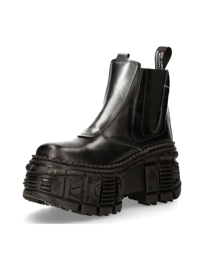 Women Ankle Boot Black Tank MWall049C2 New Rock Platform Women Ankle Boot Black Tank MWall049C2 New Rock Platform