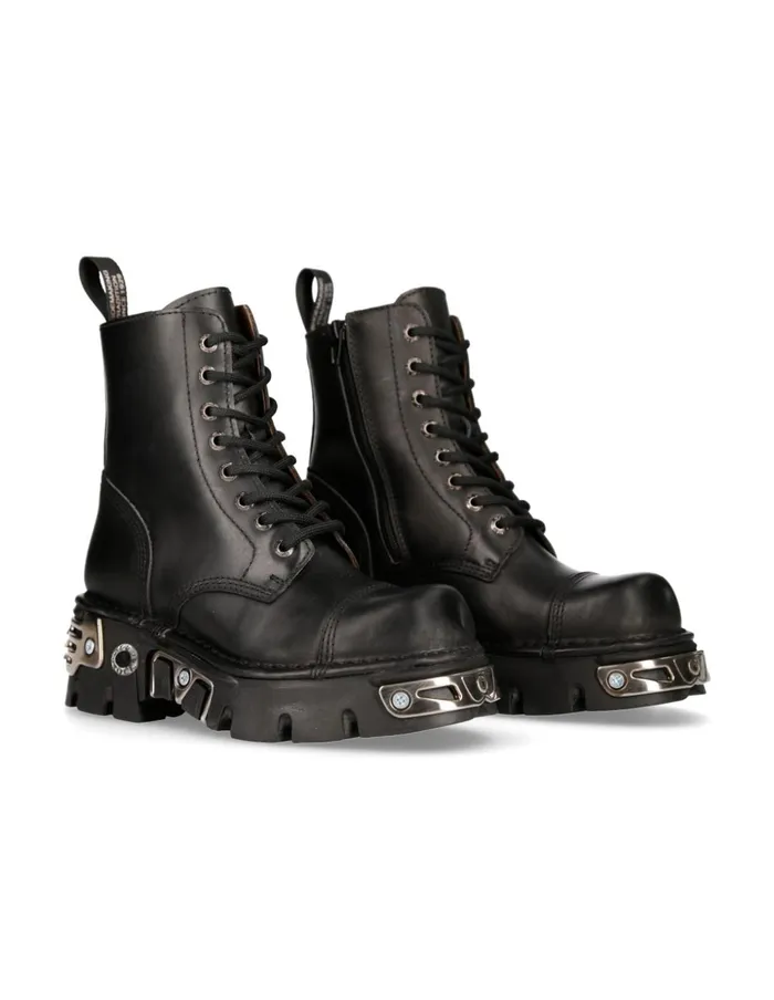 Women Ankle Boot Metallic MNewmili083R35 New Rock Military