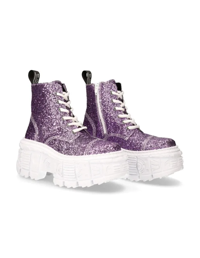 Women Ankle Boot Tank MWall005V23 New Rock Platform