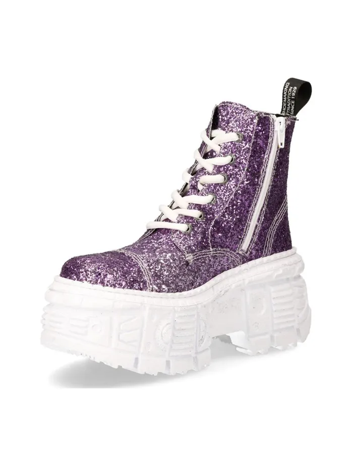 Women Ankle Boot Tank MWall005V23 New Rock Platform