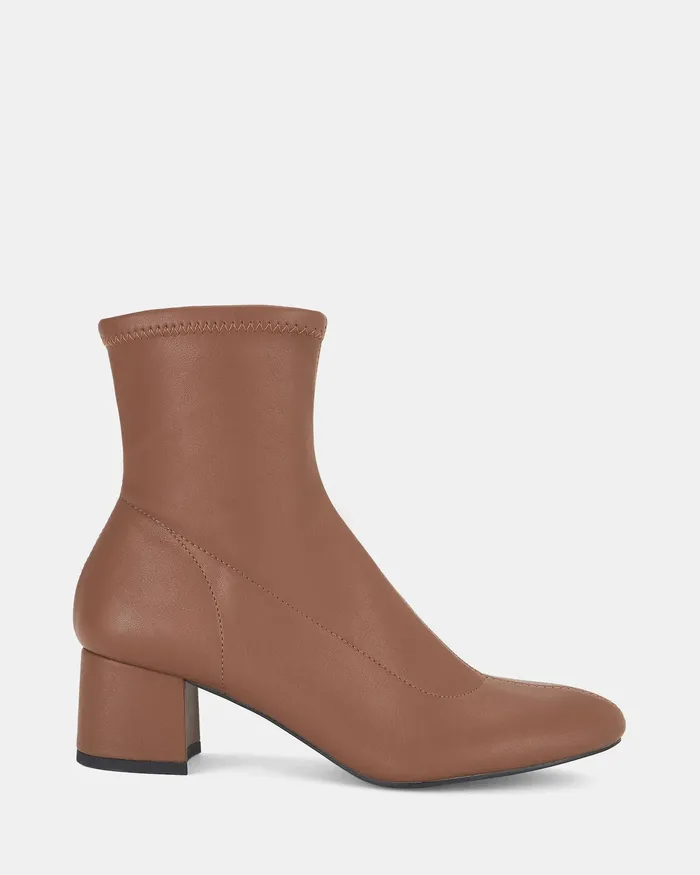 Women Ankle Boots NOVO Shoes DANCY BROWN Ankle Boots