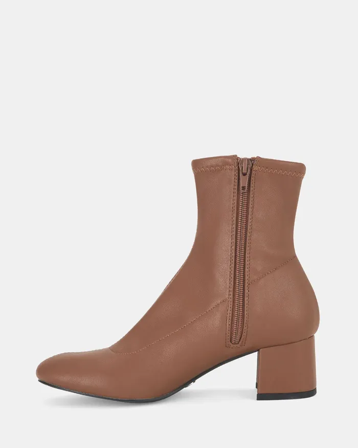 Women Ankle Boots NOVO Shoes DANCY BROWN Ankle Boots