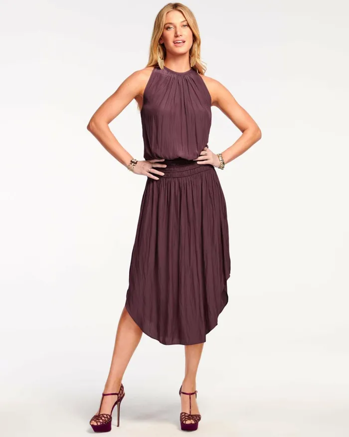 Women Audrey Smocked Midi Dress Black Ramy Brook Dresses Women Audrey Smocked Midi Dress Black Ramy Brook Dresses