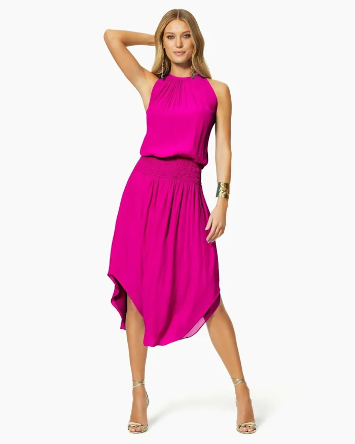 Women Audrey Smocked Midi Dress Black Ramy Brook Dresses Women Audrey Smocked Midi Dress Black Ramy Brook Dresses