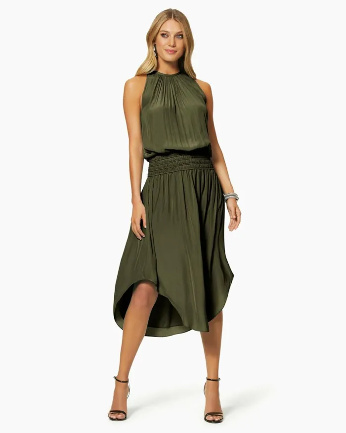 Women Audrey Smocked Midi Dress Black Ramy Brook Dresses Women Audrey Smocked Midi Dress Black Ramy Brook Dresses