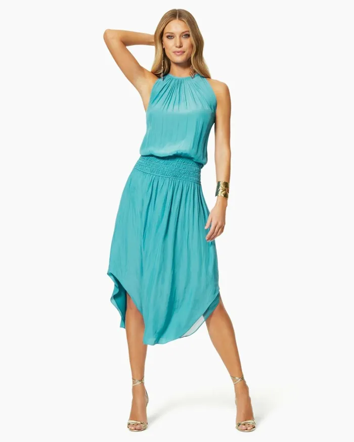 Women Audrey Smocked Midi Dress Black Ramy Brook Dresses Women Audrey Smocked Midi Dress Black Ramy Brook Dresses