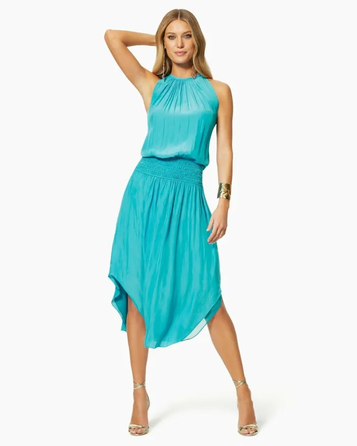 Women Audrey Smocked Midi Dress Black Ramy Brook Dresses Women Audrey Smocked Midi Dress Black Ramy Brook Dresses