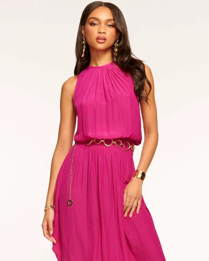 Women Audrey Smocked Midi Dress Black Ramy Brook Dresses Women Audrey Smocked Midi Dress Black Ramy Brook Dresses
