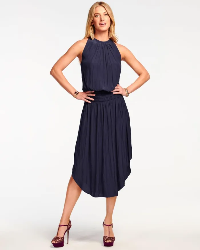 Women Audrey Smocked Midi Dress Black Ramy Brook Dresses Women Audrey Smocked Midi Dress Black Ramy Brook Dresses