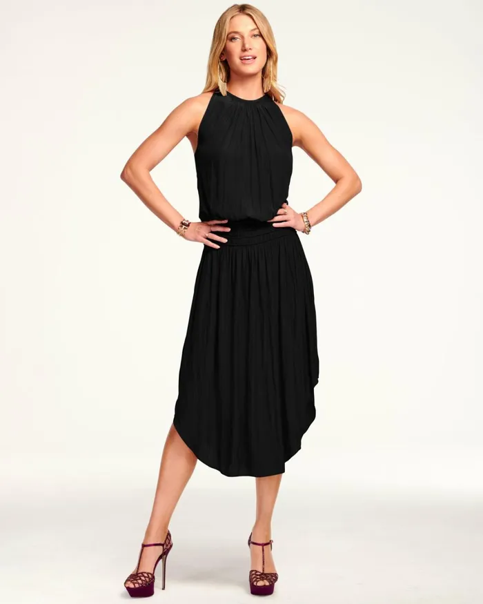Women Audrey Smocked Midi Dress Black Ramy Brook Dresses Women Audrey Smocked Midi Dress Black Ramy Brook Dresses