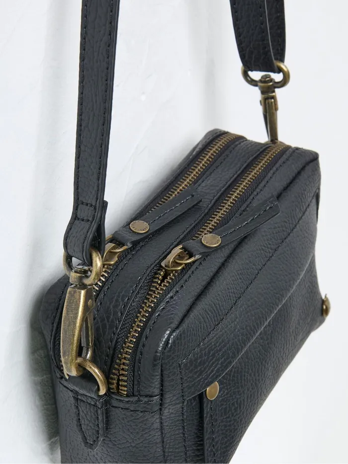 Women Bags and Purses Fat Face Braeburn Black Crossbody Bag