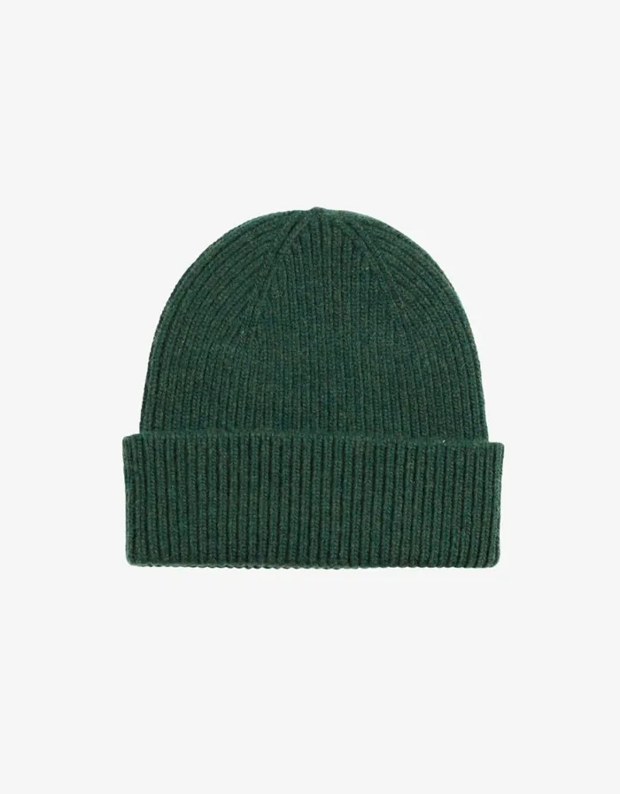 Women Beanies Colorful Standard Merino Wool Beanie Emerald Green