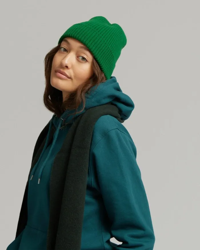 Women Beanies Colorful Standard Merino Wool Beanie Navy Blue