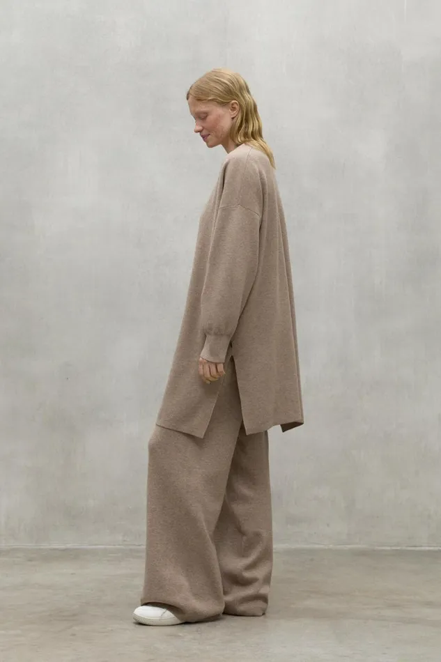 Women Beige Areca Sweater Ecoalf Knitwear