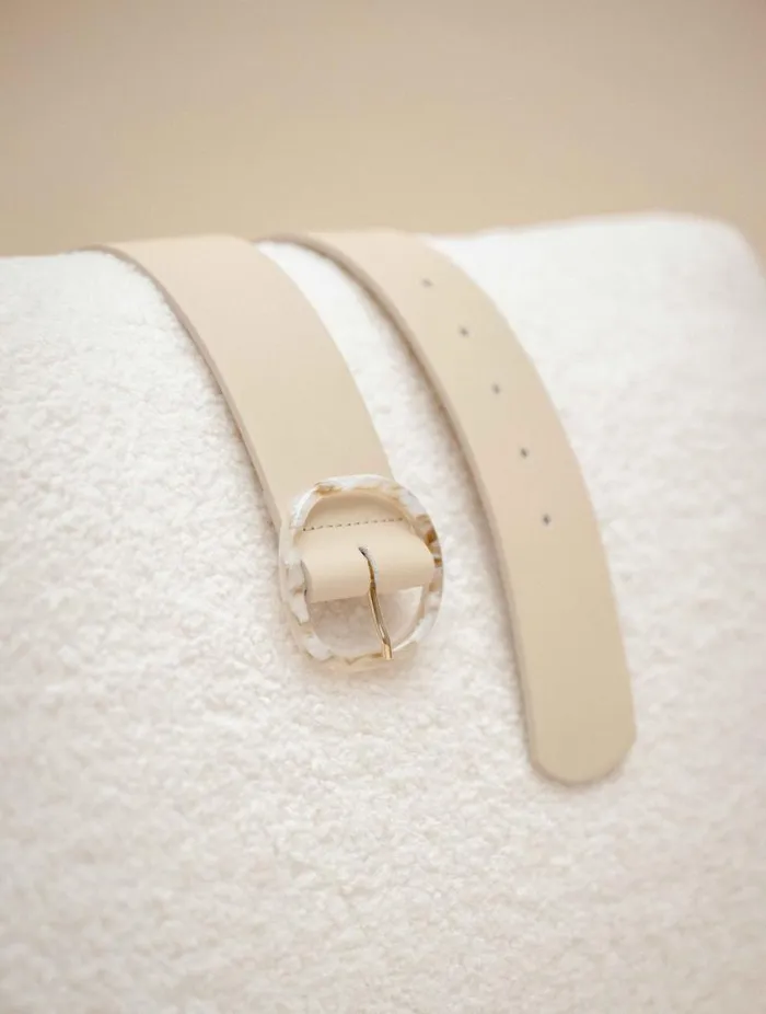 Women Belts Bobbies Anafi Beige Women Belts Bobbies Anafi Beige