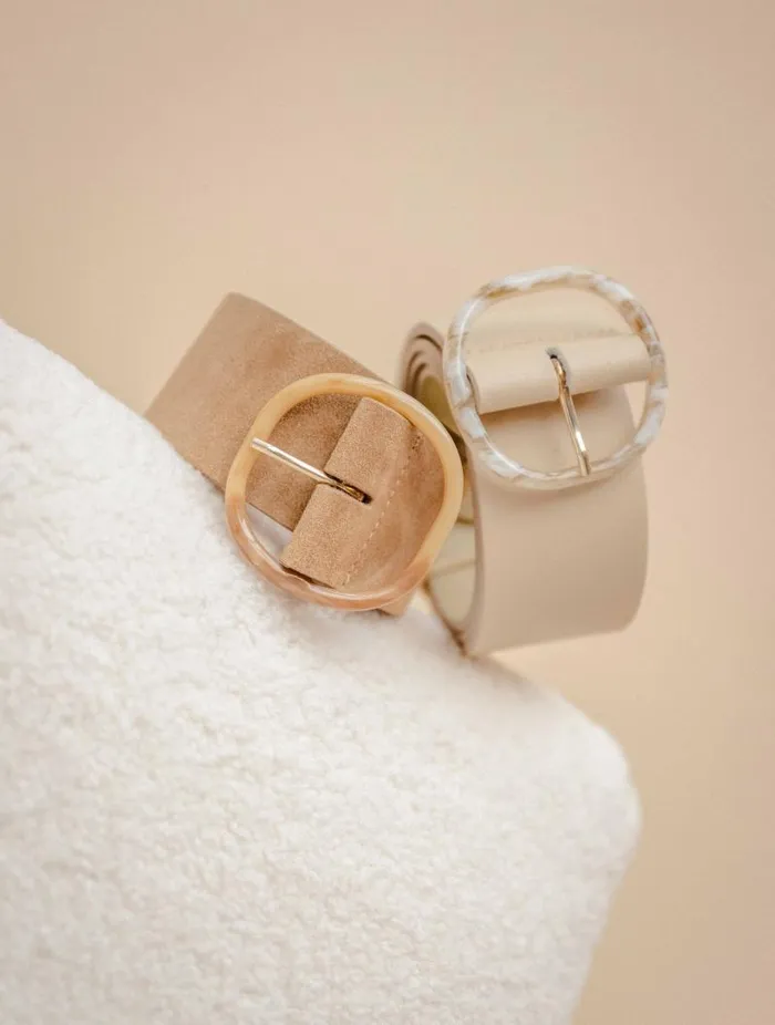 Women Belts Bobbies Anafi Beige Women Belts Bobbies Anafi Beige