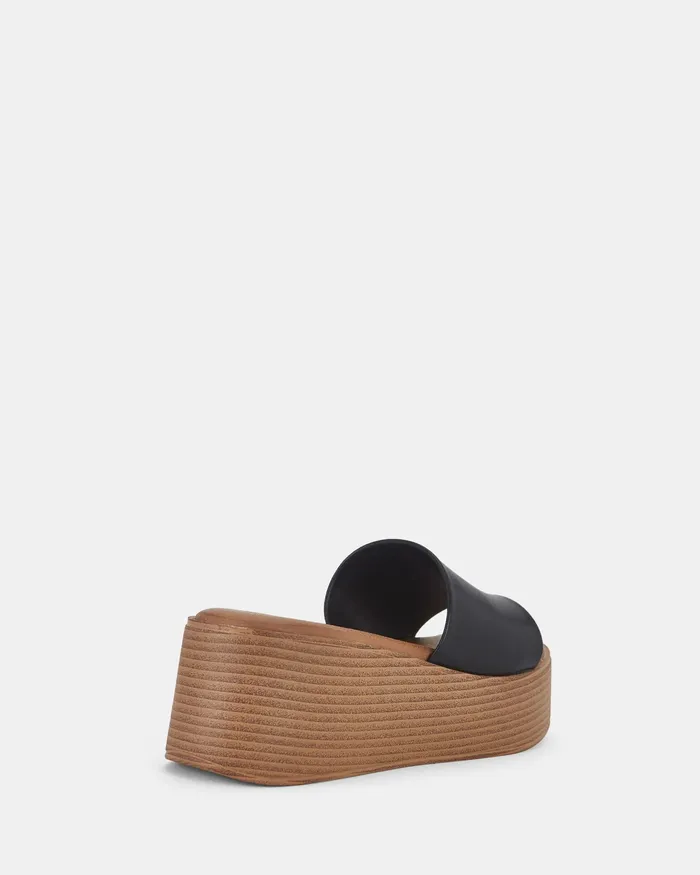Women BENNIE BLACK Slides NOVO Shoes