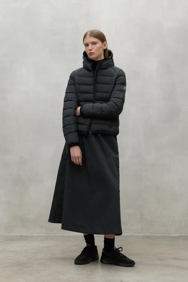 Women Black Asp Jacket Ecoalf Coats And Jackets