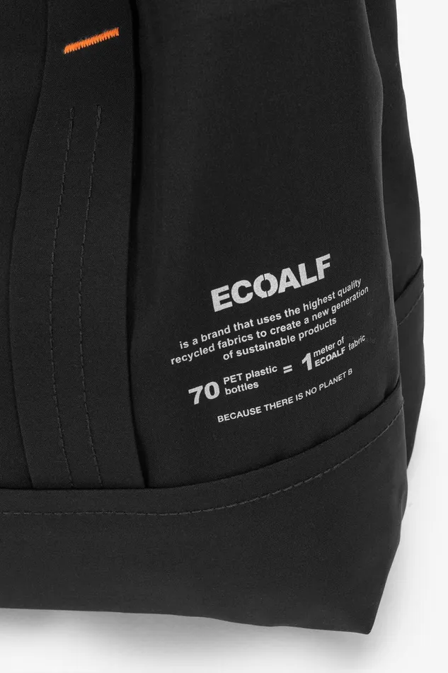 Women Black Bonded Tote Bag Ecoalf Handbags