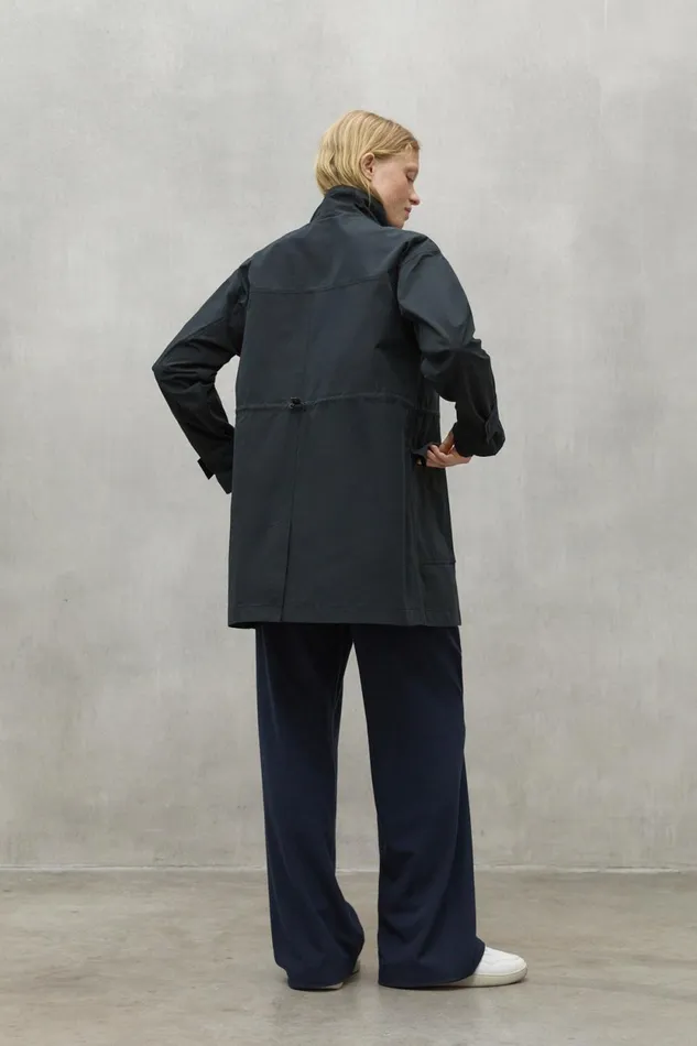 Women Black Hokai Jacket Ecoalf Coats And Jackets