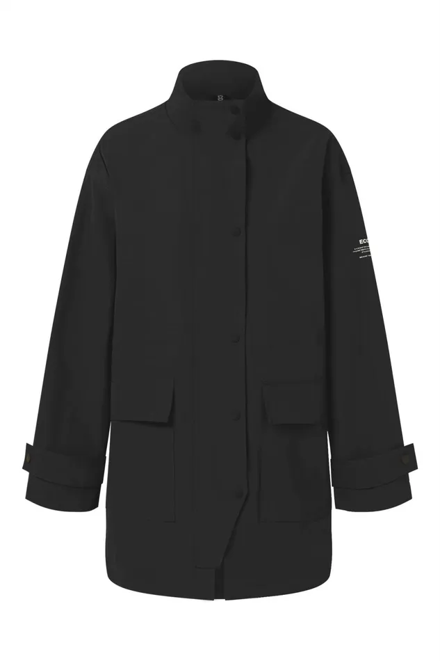 Women Black Hokai Jacket Ecoalf Coats And Jackets