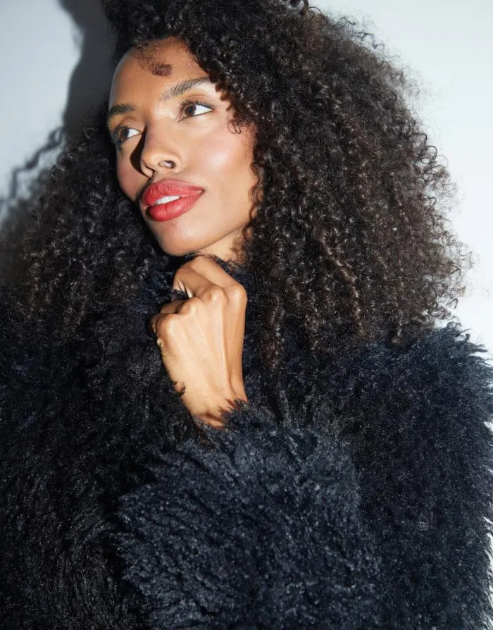 Women Black Mongolian Faux Fur Coat Threadbare Jackets Women Black Mongolian Faux Fur Coat Threadbare Jackets