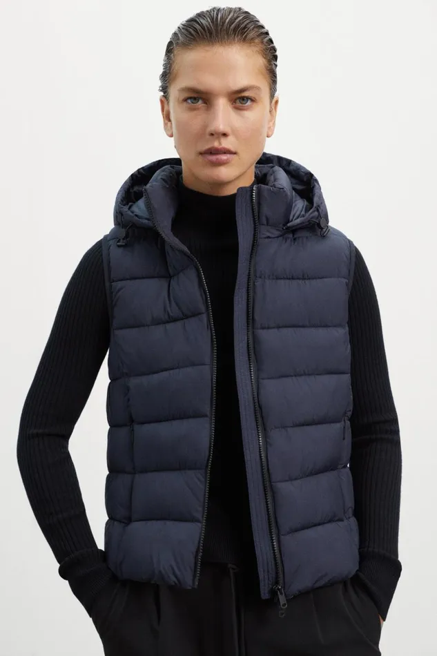 Women Blue Aoraki Vest Ecoalf Vests