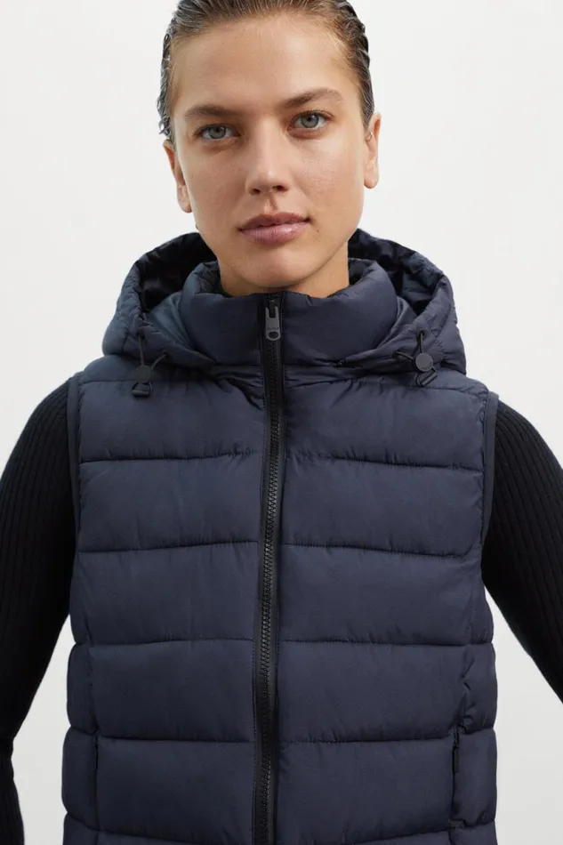 Women Blue Aoraki Vest Ecoalf Vests