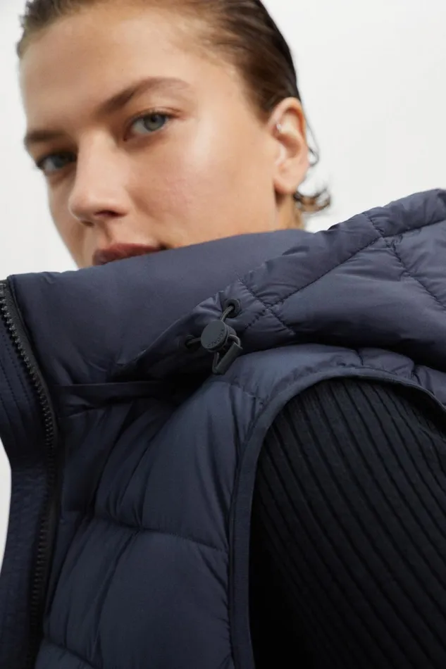 Women Blue Aoraki Vest Ecoalf Vests