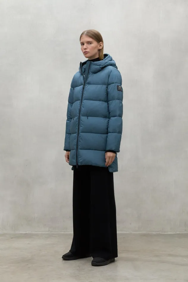 Women Blue Marangu Coat Ecoalf Coats And Jackets