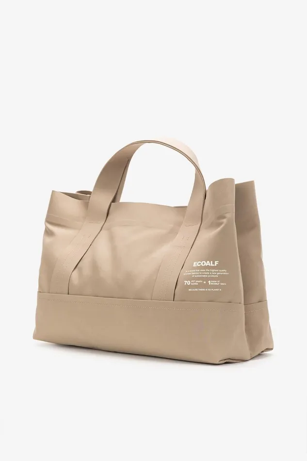 Women Brown Bonded Tote Bag Ecoalf Handbags