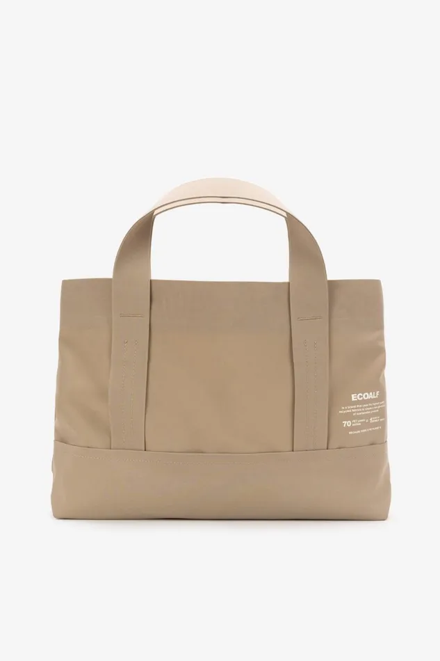 Women Brown Bonded Tote Bag Ecoalf Handbags