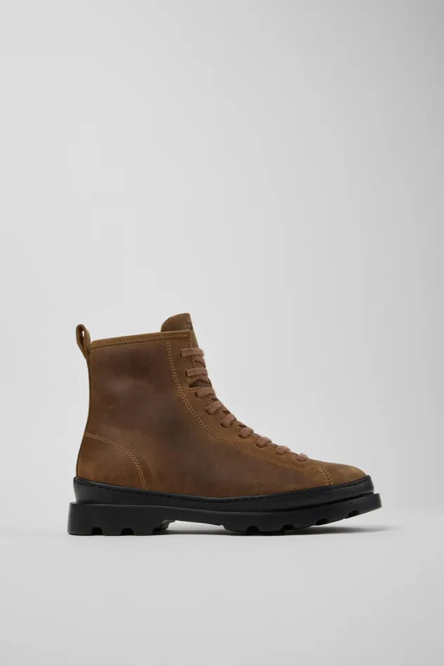Women Brutus Brown Nubuck Boots Camper Ankle Boots Women Brutus Brown Nubuck Boots Camper Ankle Boots