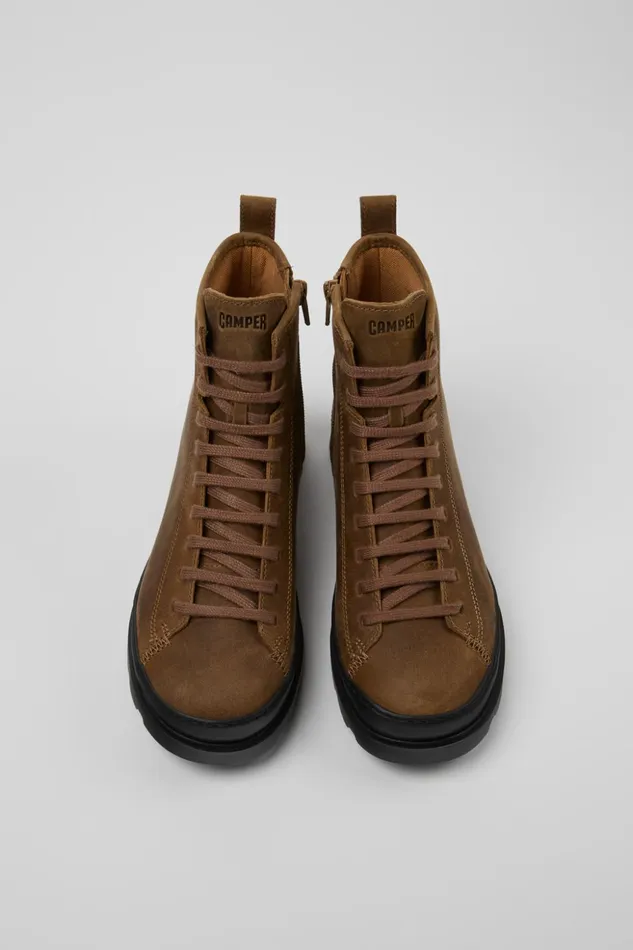 Women Brutus Brown Nubuck Boots Camper Ankle Boots Women Brutus Brown Nubuck Boots Camper Ankle Boots
