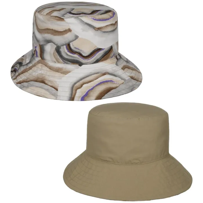 Women Bucket Hats Mayser Imelda Reversible Hat With UV Protection Beigegray