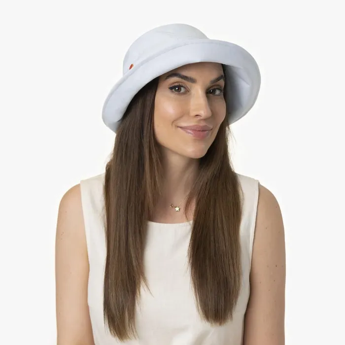 Women Bucket Hats Mayser Lotta Peaked Hat With UV Protection Light Blue Women Bucket Hats Mayser Lotta Peaked Hat With UV Protection Light Blue