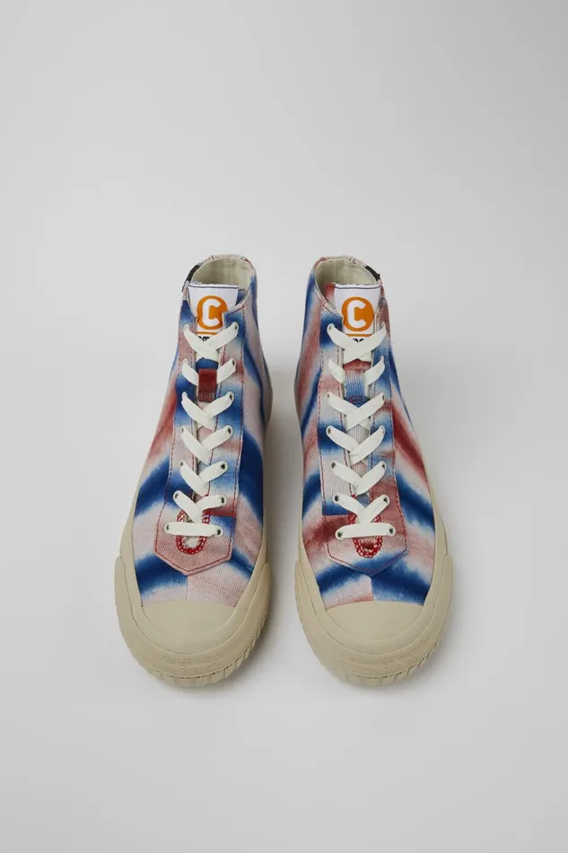 Women Camper X EFI Multicolored Organic Cotton Sneakers Camper Ankle Boots Women Camper X EFI Multicolored Organic Cotton Sneakers Camper Ankle Boots