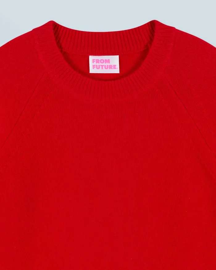 Women Cashmere Sweaters From Future Crewneck Sweater Hot Red
