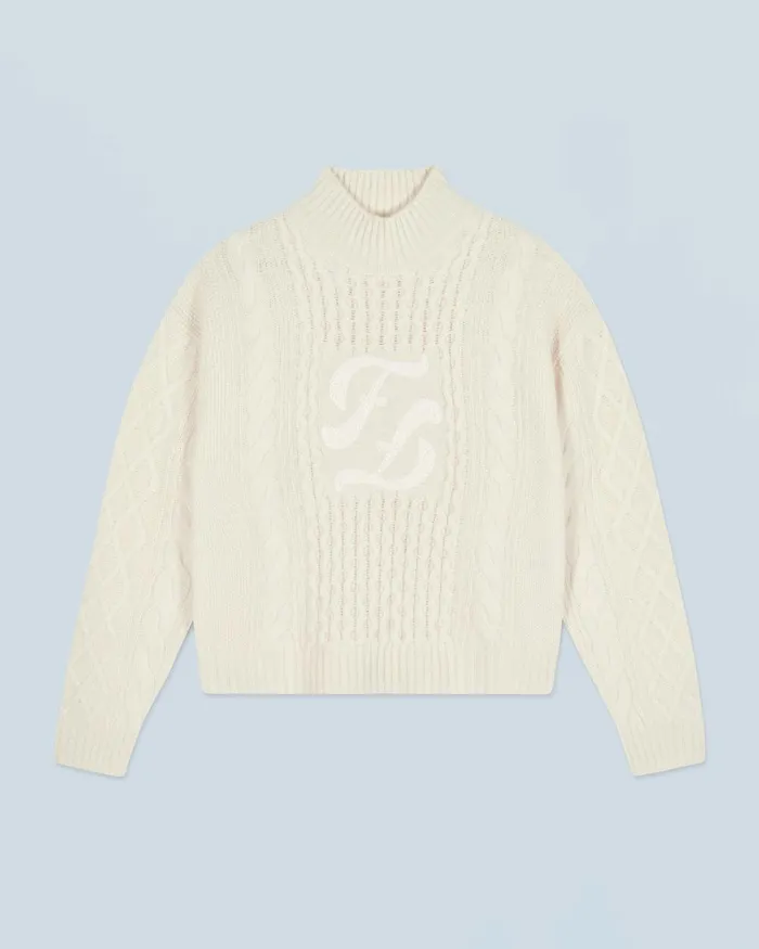 Women Cashmere Sweaters From Future Mock Neck Sweater White