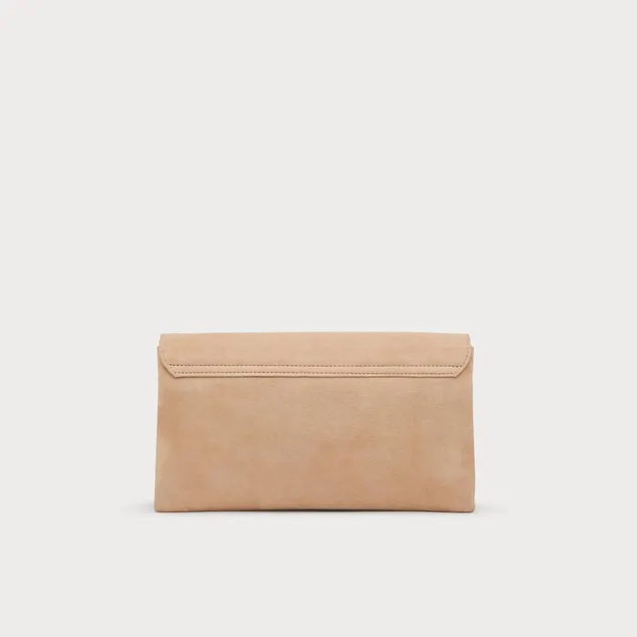 Women Clutch Bags LKBennett Dora Beige Suede Envelope Clutch Women Clutch Bags LKBennett Dora Beige Suede Envelope Clutch